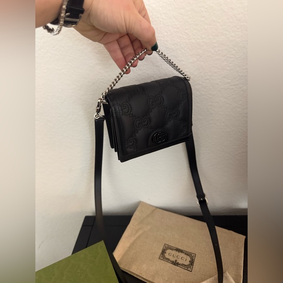 Gucci GG Matellase Mini Messenger Bag, NWT - Picture 3 of 13